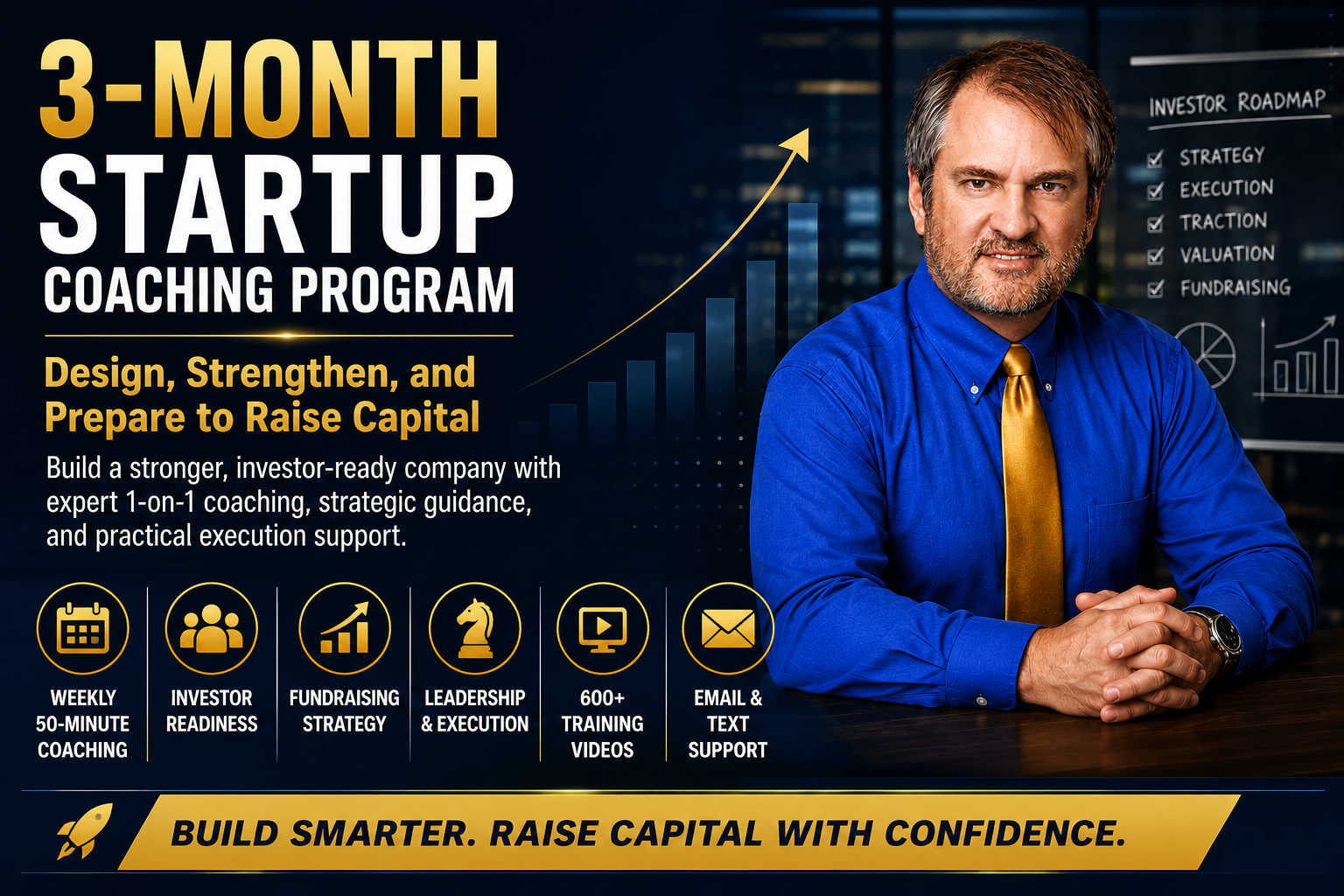 3-Month Startup Coaching Program: Design Your Startup & Prepare for Raising Capital-Guaranteed