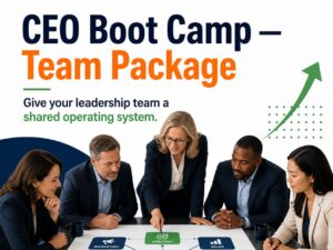 The CEO and Entrepreneur Boot Camp Certification Program - Management 3-Person Team Package