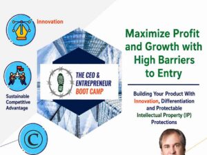 Innovation, Differentiation and Protectable Intellectual Property (IP) – 3 Courses