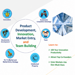 Product Development, Innovation, Market Entry, Team Building – Launching a Company – 7 Courses