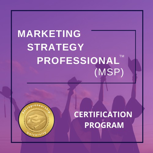 Marketing strategy professional msp certification program