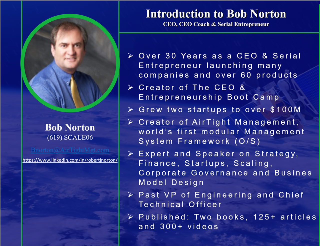 Bob Norton, Our Founder