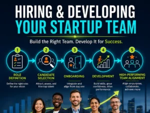 Hiring and developing a high-performing startup team