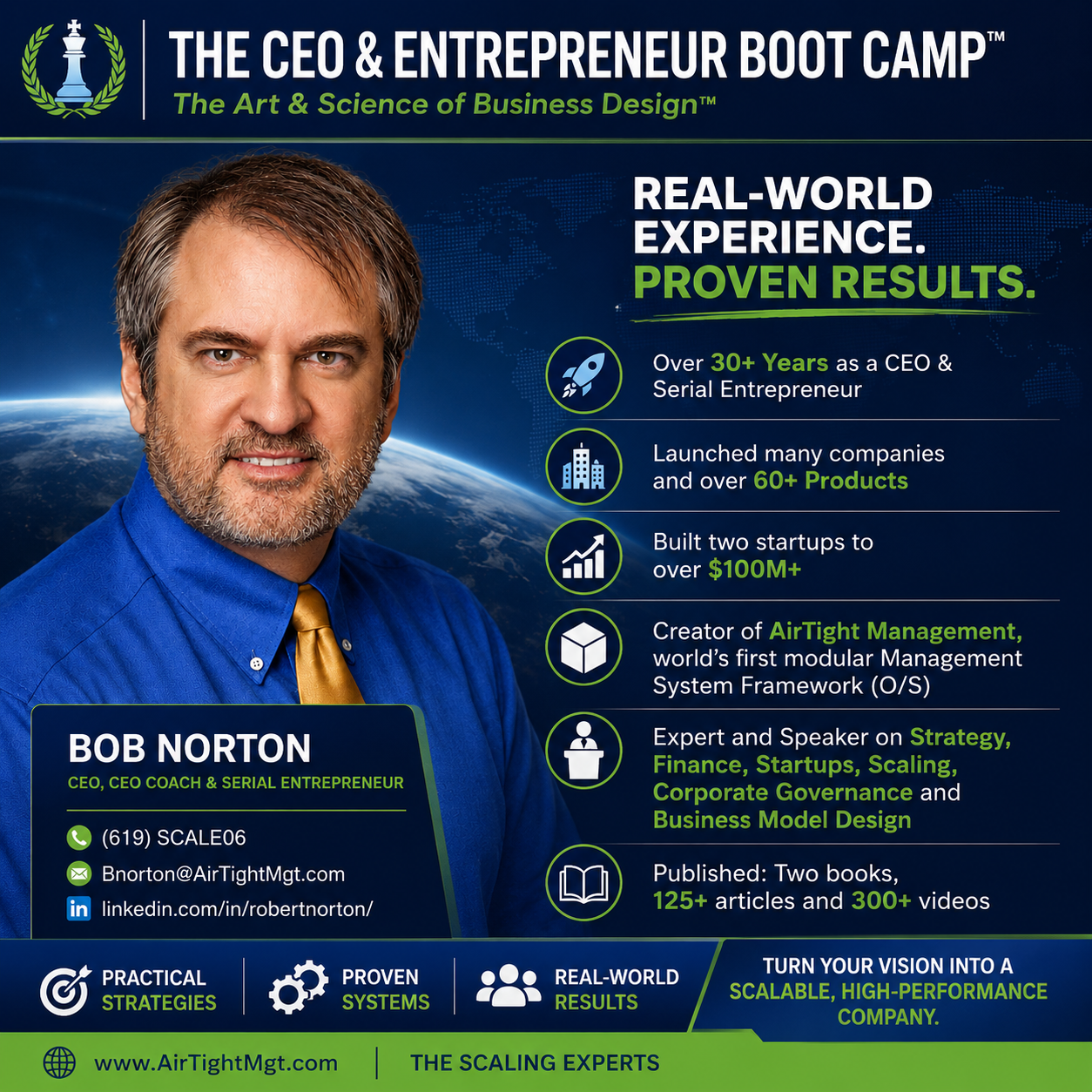 Bob Norton, founder of The CEO and Entrepreneur Boot Camp